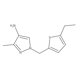 1-[(5-ethylthiophen-2-yl)methyl]-3-methyl-1H-pyrazol-4-amine结构式