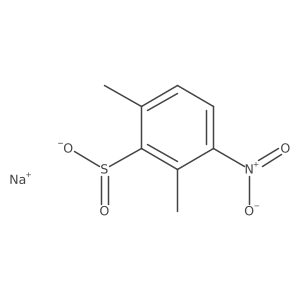 Sodium 2,6-dimethyl-3-nitrobenzene-1-sulfinate Structure