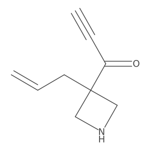 1-[3-(Prop-2-en-1-yl)azetidin-3-yl]prop-2-yn-1-one结构式