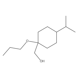 [4-(Propan-2-yl)-1-propoxycyclohexyl]methanol结构式