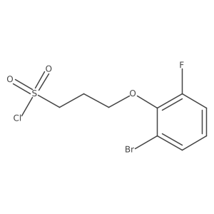 3-(2-Bromo-6-fluorophenoxy)propane-1-sulfonyl chloride Structure