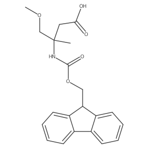 3-({[(9H-fluoren-9-yl)methoxy]carbonyl}amino)-4-methoxy-3-methylbutanoic acid结构式