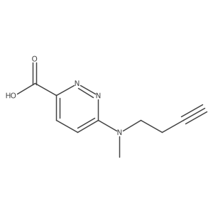 6-[(But-3-yn-1-yl)(methyl)amino]pyridazine-3-carboxylic acid结构式
