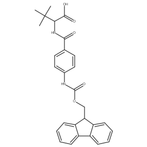 (2S)-2-{[4-({[(9H-fluoren-9-yl)methoxy]carbonyl}amino)phenyl]formamido}-3,3-dimethylbutanoic acid结构式