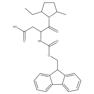 4-(2-ethyl-5-methylpyrrolidin-1-yl)-3-({[(9H-fluoren-9-yl)methoxy]carbonyl}amino)-4-oxobutanoic acid Structure