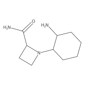 1-(2-Aminocyclohexyl)azetidine-2-carboxamide结构式