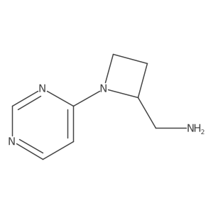 [1-(Pyrimidin-4-yl)azetidin-2-yl]methanamine Structure