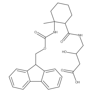 4-{[2-({[(9H-fluoren-9-yl)methoxy]carbonyl}amino)-2-methylcyclohexyl]formamido}-3-hydroxybutanoic acid结构式