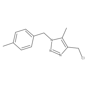 4-(chloromethyl)-5-methyl-1-[(4-methylphenyl)methyl]-1H-1,2,3-triazole Structure
