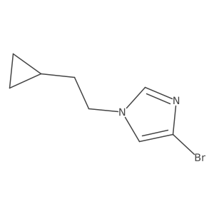4-bromo-1-(2-cyclopropylethyl)-1H-imidazole Structure