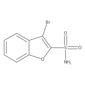 3-Bromo-1-benzofuran-2-sulfonamide结构式