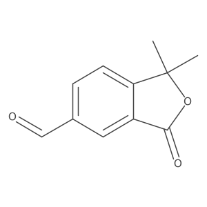 1,1-Dimethyl-3-oxo-1,3-dihydro-2-benzofuran-5-carbaldehyde结构式