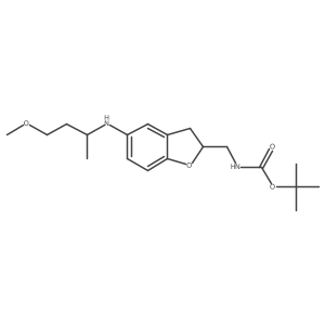 tert-butyl N-({5-[(4-methoxybutan-2-yl)amino]-2,3-dihydro-1-benzofuran-2-yl}methyl)carbamate Structure