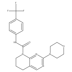2-morpholino-N-(4-(trifluoromethyl)phenyl)-6,7-dihydropyrido[2,3-d]pyrimidine-8(5H)-carboxamide Structure