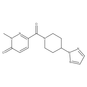 6-(4-(2H-1,2,3-triazol-2-yl)piperidine-1-carbonyl)-2-methylpyridazin-3(2H)-one Structure