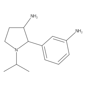 2-(3-Aminophenyl)-1-(propan-2-yl)pyrrolidin-3-amine结构式