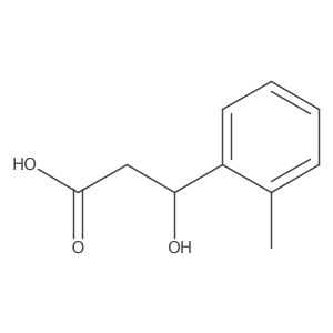 (3S)-3-hydroxy-3-(2-methylphenyl)propanoic acid结构式