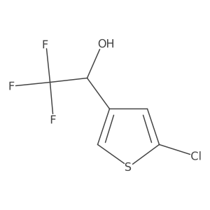 (1R)-1-(5-chlorothiophen-3-yl)-2,2,2-trifluoroethan-1-ol结构式