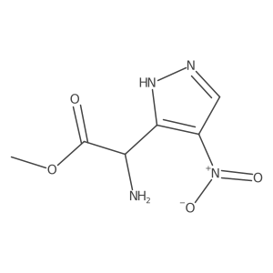 methyl 2-amino-2-(4-nitro-1H-pyrazol-3-yl)acetate结构式