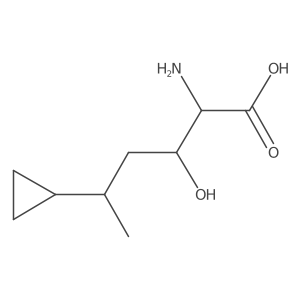 2-Amino-5-cyclopropyl-3-hydroxyhexanoic acid结构式
