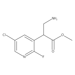 Methyl 3-amino-2-(5-chloro-2-fluoropyridin-3-yl)propanoate Structure