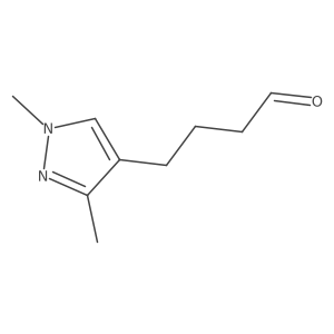 4-(1,3-dimethyl-1H-pyrazol-4-yl)butanal结构式