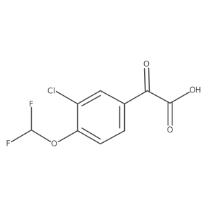 2-[3-Chloro-4-(difluoromethoxy)phenyl]-2-oxoacetic acid结构式