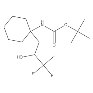 tert-butyl N-[1-(3,3,3-trifluoro-2-hydroxypropyl)cyclohexyl]carbamate Structure