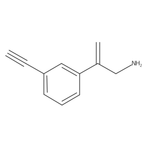 2-(3-Ethynylphenyl)prop-2-en-1-amine结构式