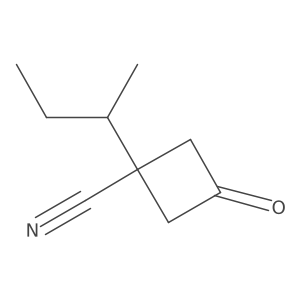 1-(Butan-2-yl)-3-oxocyclobutane-1-carbonitrile Structure