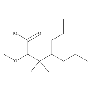 2-Methoxy-3,3-dimethyl-4-propylheptanoic acid Structure
