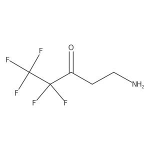 5-Amino-1,1,1,2,2-pentafluoropentan-3-one结构式