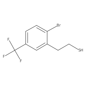 2-[2-Bromo-5-(trifluoromethyl)phenyl]ethane-1-thiol Structure