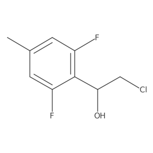 2-Chloro-1-(2,6-difluoro-4-methylphenyl)ethan-1-ol结构式