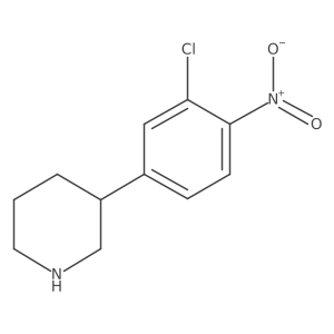 3-(3-Chloro-4-nitrophenyl)piperidine Structure