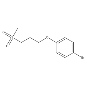 1-Bromo-4-(3-(methylsulfonyl)propoxy)benzene Structure