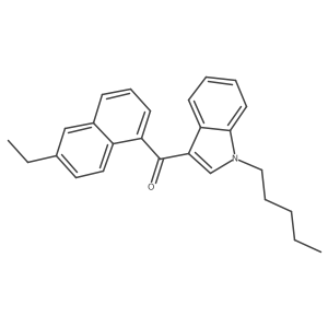 (6-ethylnaphthalen-1-yl)(1-pentyl-1H-indol-3-yl)methanone Structure