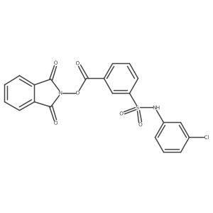 1,3-dioxo-2,3-dihydro-1H-isoindol-2-yl 3-[(3-chlorophenyl)sulfamoyl]benzoate结构式
