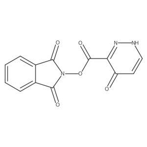 1,3-dioxo-2,3-dihydro-1H-isoindol-2-yl 4-oxo-1,4-dihydropyridazine-3-carboxylate结构式