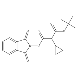 1-tert-butyl 1,3-dioxo-2,3-dihydro-1H-isoindol-2-yl 2-cyclopropylpropanedioate Structure