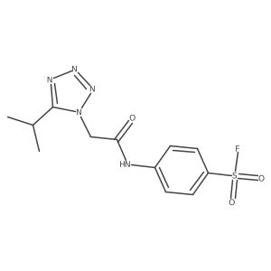 4-[[2-(5-Propan-2-yltetrazol-1-yl)acetyl]amino]benzenesulfonyl fluoride Structure