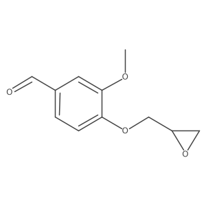 3-Methoxy-4-(oxiran-2-ylmethoxy)benzaldehyde结构式
