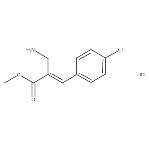 Methyl (2E)-2-(aminomethyl)-3-(4-chlorophenyl)acrylate hydrochloride Structure
