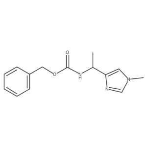 benzyl N-[1-(1-methyl-1H-imidazol-4-yl)ethyl]carbamate结构式