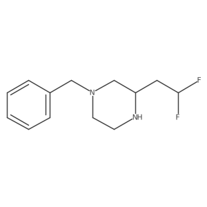 1-Benzyl-3-(2,2-difluoroethyl)piperazine结构式
