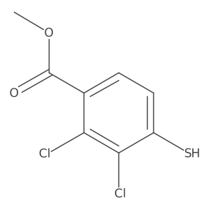Methyl 2,3-dichloro-4-sulfanylbenzoate结构式