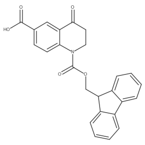 1-{[(9H-fluoren-9-yl)methoxy]carbonyl}-4-oxo-1,2,3,4-tetrahydroquinoline-6-carboxylic acid Structure