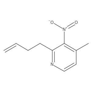 2-(3-Buten-1-yl)-4-methyl-3-nitropyridine结构式