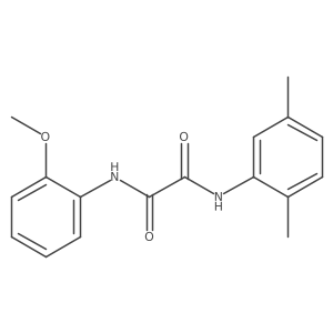 N1-(2,5-Dimethylphenyl)-N2-(2-methoxyphenyl)ethanediamide结构式
