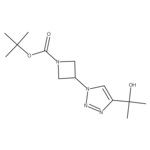 tert-butyl 3-[4-(2-hydroxypropan-2-yl)-1H-1,2,3-triazol-1-yl]azetidine-1-carboxylate结构式